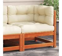 Festnight Sofás de Jardín 1 Plazas con Cojines Muebles Jardin Conjunto Jardin Exterior Sofa Exterior Sofas de Terraza Sillón de Exterior Sofá Modular Madera de Pino Marrón Cera 1 Plazas-Type-6