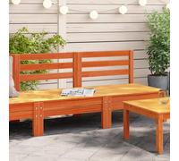 Festnight Sofás de Jardín 3 Plazas Muebles Jardin Sofa Exterior Sofas de Terraza Sillón de Exterior Sofá Modular Madera de Pino Marrón Cera 2 Plazas-Type-2