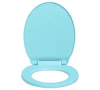 Festnight Tapa y Asiento de Váter con Cierre Suave Ovalada Asiento de Inodoro Universal Verde 46 x 34 cm
