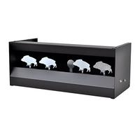 Festnight Tiro Magnetico de 4 + 1 Blancos para Larga Distancia con Forma de Jabalí - Material de Acero, 49x22x20 cm