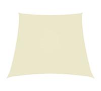 Festnight Toldo Vela de Sombra Trapezoidal 3/4x2 m, Impermeable Protección UV para Patio Exteriores Jardín,con Cuerda Libre