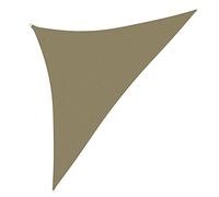 Festnight Toldo Vela de Sombra Triangular 5x5x6 m, Impermeable Protección UV para Patio Exteriores Jardín,con Cuerda Libre