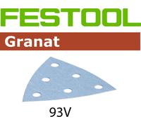 Festool Hojas de lija adhesiva Granat V93 - 6 agujeros - P40
