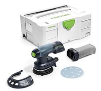 Festool 201533 Lijadora excéntrica inalámbrica ETSC 125 Li-Basic, 18 V, acero gris