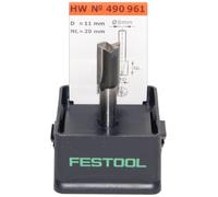 Festool 490961 - Fresa para ranurar de metal duro, filo de base, vástago 8 mm HW S8 D11/20