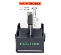 Festool 490963 - Fresa para ranurar de metal duro, filo de base, vástago 8 mm HW S8 D13/20