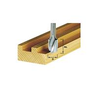Festool 490979 - Fresa helicoidal para ranura, metal duro, filo de base, vástago 8 mm HW Spi S8 D8/25
