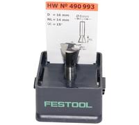 Festool 490993 - Fresa de cola de milano / dientes HW, vástago 8 mm HW S8 D16/13,5/15