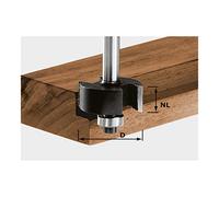 Festool 491022 - Fresa de renvalso HW, vástago 8 mm HW S8 D31,7/NL 12,7
