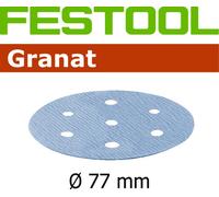 Festool 50x Granat 77mm Muelas Adhesivo 6 Agujero P800-P1500 Para Lex 3 77