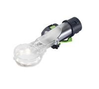 Festool 578683 LM-OF 1400 Campana de extracción con módulo de luz | Luz LED de enrutador sin sombra de 360° y accesorio de extracción de polvo para 1400 routers