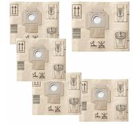 Festool 5x Papel Saco Filtro Fis-Srm 45/5 493775 para Srm 45 Le-Ec