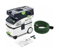 Festool Aspirador inalámbrico CTMC MIDI I-Basic CLEANTEC (con filtro principal, bolsa de filtro SELFCLEAN, manguera de aspiración lisa Ø 27/32 x 3,5 mR, mando a distancia para aspiradora)