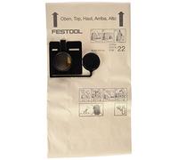 Festool 5x Papel Saco Filtro Fis-Ct 22/5 452970 para CT 22