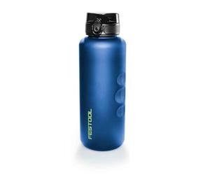 Festool Botella Reutilizable TFL-FT1 1,5 L - Tapón 1 Clic | Boquilla antigoteo, a prueba de fugas para bebidas con gas, incluye set de juntas de recambio y colador