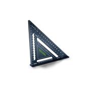 Festool Carpenter's Square ZMW-FT1 - Cuadrado de marcado ajustable | Escuadra de velocidad de aluminio con plantilla de fresado, plantilla de perforación y superficie de nota lavable, 180 mm