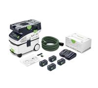 Festool CTLC Midi I-Plus Aspirador a Bateria Profesional sin Cable | Turbina 36 V, polvo clase L, encendido automatico Bluetooth, 3 niveles de potencia, diseno compacto
