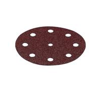 Festool Disco de lijar STF D125/8 P40 RU2/50 Rubin 2 | 50 hojas de lija de grano P40, 125 mm, aptas para lijadoras Festool