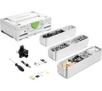Festool DOMINO Surtido KV-SYS D8 - Conectores para Muebles | Kit de herraje para ensamblaje desmontable de tableros de 18-28 mm, incluye Systainer SYS3 M 137