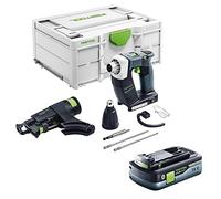 Festool DWC 18-4500 Atornillador Inalámbrico para Placas - Basic | Motor EC-TEC sin escobillas, función stop-and-go, sistema DURADRIVE - sin batería incluida