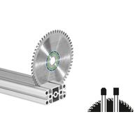 Festool Hoja de Sierra Circular HW 190x2,6 FF TF58 - Ref. 492051 | Para aluminio, plástico duro y cristal acrílico - 58 dientes - código de color azul