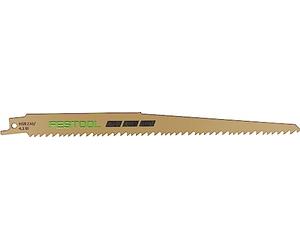 Festool Hoja de Sierra Sable HSR 230/4,3 BI Bimetálica - Pack 5 | 230 mm, paso 4,3 mm, eje universal S, codificación amarilla para madera, compatible con Systainer³