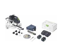 Festool KSC 60 EB 5,0 I-Plus KAPEX - Sierra con batería (con hoja de sierra circular, abrazadera de tornillo, luz de impacto, forja angular, elevación, bolsa colectora de polvo, llave hexagonal, juego