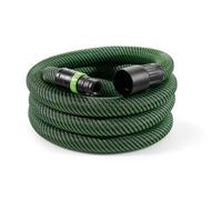 Festool Manguera de Aspiración CLEANTEC D 27/32 mm x 5 m AS/CTR | Tubo flexible antiestatico cónico con chip RFID y manguito CLEANTEC para extracción profesional de polvo