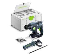 Festool Martillo combinado inalámbrico KHC-S 18 SDS-Plus Basic 18 V | Motor sin escobillas EC-TEC de 1,7 J de energía de impacto, Systainer con caja de brocas, batería no incluida