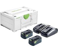 Festool Set de Energía SYS 18V 2x5,0/TCL 6 DUO con Systainer3