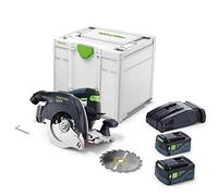 Festool - Sierra circular con capucha basculante inalámbrica hkc 55 5,2 ebi-plus-sca 577439 - festool