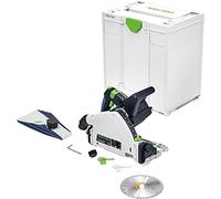 Festool Sierra de incisión a batería TSC 55 KEB-Basic | Sierra circular de mano precisa con KickbackStop, velocidad de ralentí hasta 5200 min y rango de ángulo de -1 a 47 grados