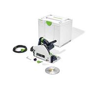 Festool Sierra de Incisión TS 55 FEBQ-Plus con Protección Antiastillas | Sierra circular de inmersión profesional - corte limpio en ambos lados, ángulo de bisel de -1° a 47°