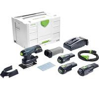 Festool Systainer RTSC 400 3.0 I-Set - Deslizador de batería (incluye batería BP 18 Li 3,0, cargador rápido, adaptador de red (incluye cable de alimentación Plug IT), zapata, protector, bolsa de