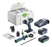 Festool Taladro atornillador a batería TDC 18/4 5,0/4,0 I-Set