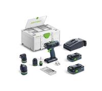 Festool Taladro atornillador a batería T 18+3 HPC 4,0 I-Set