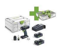 Festool Taladro inalámbrico T 18+3HPC 4,0 I-Plus 18,0 V/4,0 Ah (IEC) Li-Ion