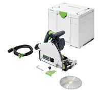 Festool TS 60 KEBQ-Plus Sierra de Incisión Circular Profesional | Motor EC-TEC, KickbackStop, FastFix, compatible con rieles guía FSK - sierra de inmersión para carpinteros