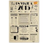 FestySpark Tarjeta 11 Cumpleaños Chica - Regalos Chica 11 сumpleaños - Decoracion 11 сumpleaños Chico - Novio 11 año Juntos - Regalo 11 años - Un Viaje a 2015