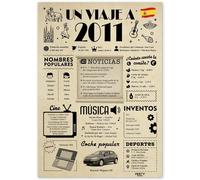 FestySpark Tarjeta 15 Cumpleaños Chica - Regalos Chica 15 сumpleaños - Decoracion 15 сumpleaños Chico - Novio 15 año Juntos - Regalo 15 años - Un Viaje a 2011