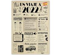 FestySpark Tarjeta 4 Cumpleaños Chica - Regalos Chica 4 сumpleaños - Decoracion 4 сumpleaños Chico - Novio 4 año Juntos - Regalo 4 años - Un Viaje a 2022