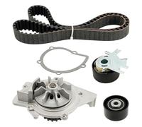 Fesuda 1987946497 Bomba de agua + juego de correa dentada para Ford S-Max/Mondeo/Kuga/S-Max (2006-2014), Peugeot 5008/Expert/807/3008/508 (2009-2017)