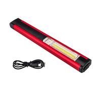 Fesuda Luz de trabajo LED recargable, batería de 500 mAh con cable USB, 3 modos de luz, IP44, resistente al agua, para reparación, cortes de energía, camping