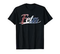 Feta Gr heese USA Red White and Blue Patriotic Camiseta