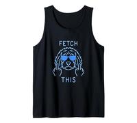 Fetch This Dog Humor Divertido Cockapoo alemán Camiseta sin Mangas