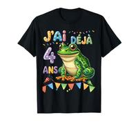 Fête d'anniversaire grenouille pour Enfants de 4 ANS Camiseta