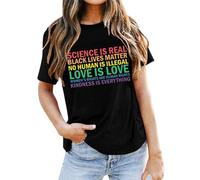 Fête des Mères T-Shirt Femme de Manga Corta Cuello Redondo Impreso Corte Holgado Suelto Camiseta Mujer Top Oversize Verano Chic Y Elegante Blusa Día de la Madre, Flor Camiseta, Negro , XL