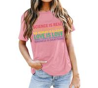 Fête des Mères T-Shirt Femme de Manga Corta Cuello Redondo Impreso Corte Holgado Suelto Camiseta Mujer Top Oversize Verano Chic Y Elegante Blusa Día de la Madre, Flor Camiseta, Rosa., L