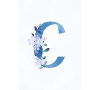 Fête & Nest Letter C Notebook: Personalized Initial Journal, Customized Monogrammed Simple Lined Notebook for Writing & Notes (A5 Size)