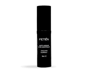 FETEN Contorno de Ojos para Hombre - Crema Antiojeras para Ojeras Oscuras y Bolsas Efecto Inmediato, Sérum Antiarrugas con Vitamina C Anti Párpados Caídos, Tratamiento Despigmentante y Reafirmante